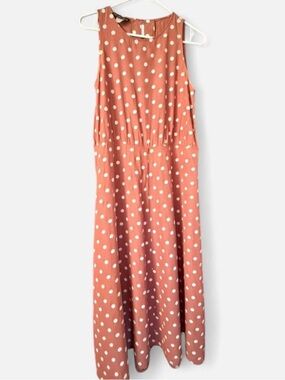 My Michelle Polka Dot Midi Dress M
